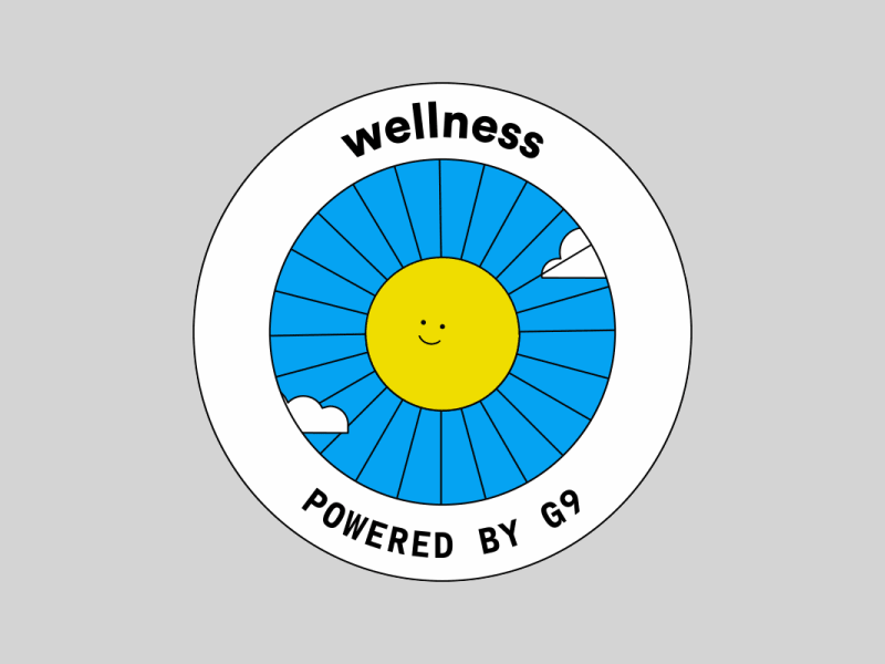 Wellness for G9 after effects group nine media illustration art illustrator motion wellness