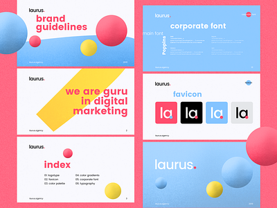 Branding for Laurus Agency brand brand design brandbook branding branding concept branding design creative design logo logotype style template