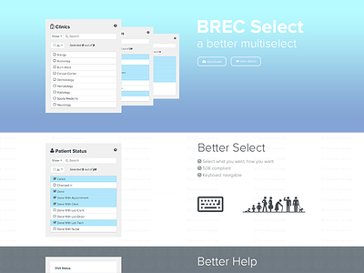 Multiselect Landing Page