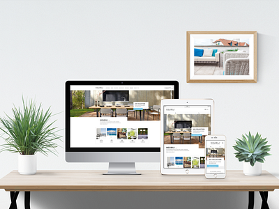 Meubili // outdoor furniture Drupal website design drupal front end responsive sketch ui ux ux ui web website