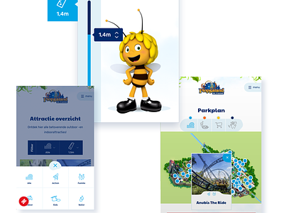 Plopsa theme park / website design development drupal front end responsive sketch ui ux ux ui web website