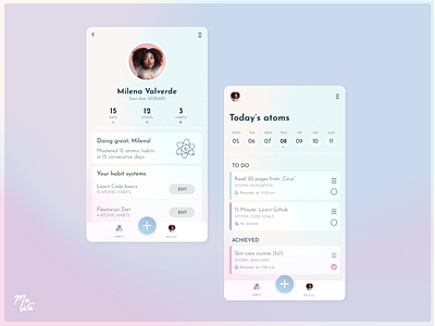 User Profile for Atomic Habits Inspired App