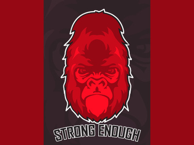 Gorilla attitude art brand branding design flat icon icons identity illustration illustrator logo mobile ui vector web