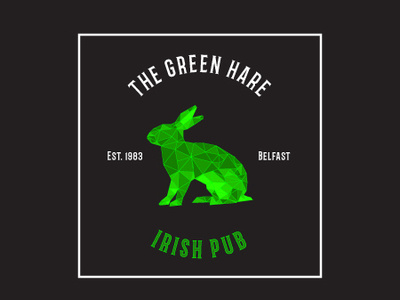 The Green Hare pub art brand branding design flat icon icons identity illustration illustrator logo mobile vector web