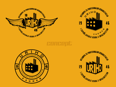 Company dual_tone concept logo for Uriho HR