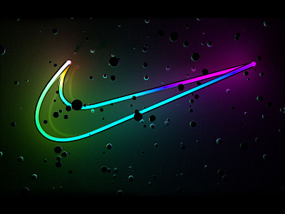 Nike Neon Wallpaper 3d arnold c4d concept daily design neon nike sneakers wallpaper