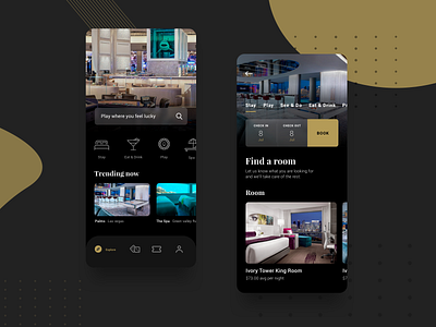 Travel world casino app app black booking casino design drinks gold holiday hotel restaurant trip ui uic uicentric