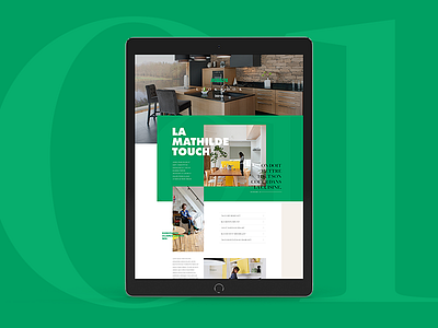 Lookbook/webzine concept concept cook flat food freight french futura ipad kitchen lookbook tablet typo