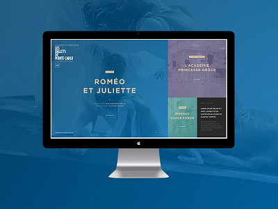Ballets de Monte Carlo - Design proposal ballet carlo concept design fullscreen monte proposal webdesign
