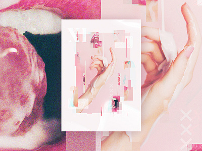 XI — Lust artwork colors glitch illustration pink poster print