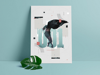 005 — 001 artwork colors dark glitch grid illustration poster print