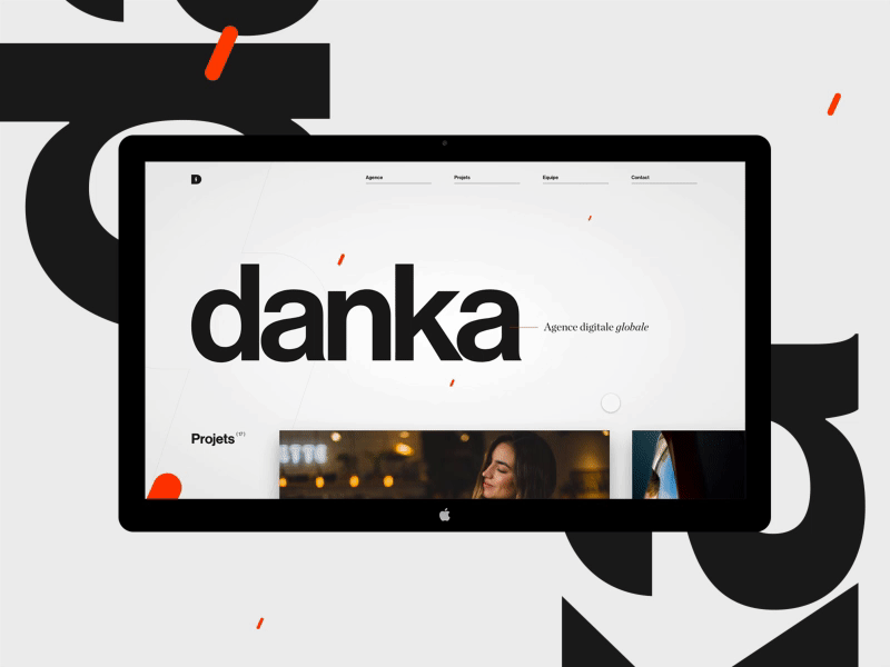 Danka : Homepage Concept #2 animation concept design fullscreen grid minimal typography webdesign