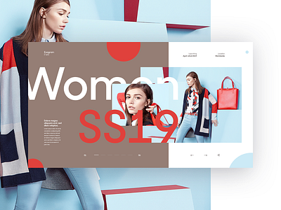 Exagram Lookbook branding branding design colors concept fashion flat fullscreen grid lookbook minimal typography ui ux vector webdesign