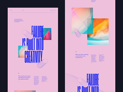 Failure Built branding colors concept flat grid interface lyon minimal photo typo typography ui ux vector web webdesign
