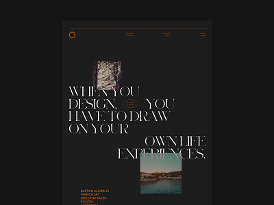 HEYO👋 artdirector concept folio layout leavemealoneidothisforfun lyon minimal portfolio sans serif serif sketch webdesign