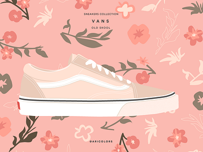 Vans Old Skool aricolors design flat flat illustration germany illustration art sneakers sneakers illustration vans vans old skool vector