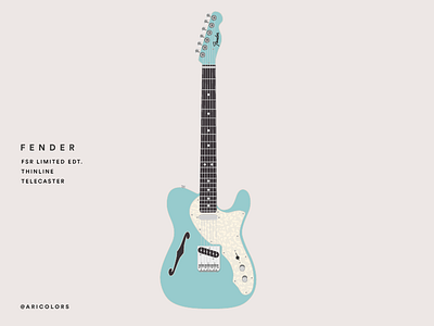 Fender Telecaster aricolors design fender fender telecaster flat flat illustration germany guitars illustration illustration art telecaster vector