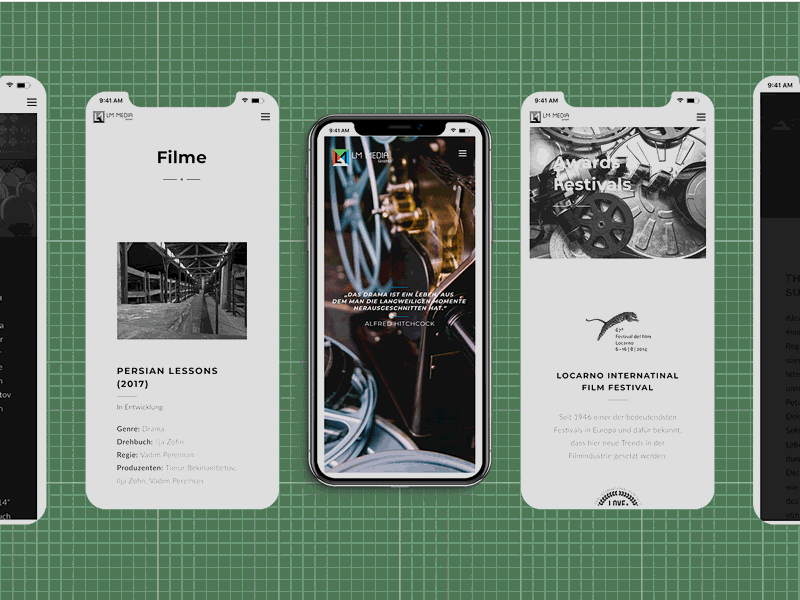 LM Media Berlin cinema film lm media mobile movie movie festival producers production responsive design responsive website screenwriter