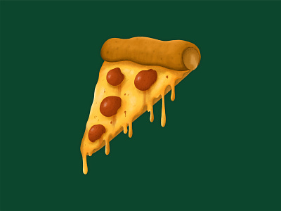 Pizza cartoon chill delicious design drawing food hand drawn illustration ipadpro melt pizza pizza vector