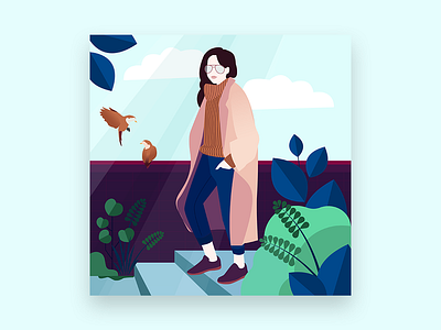 urban city design flat illustration ui vector web