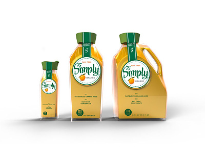 Simply Orange Bottle Concepts packaging design product design