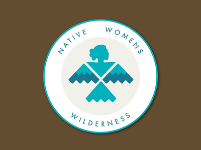 Native Women's Wilderness Patch logo native navajo patch