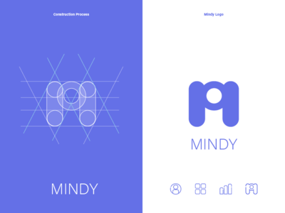 Mindy Logo app branding construction logo icon logo ui ux