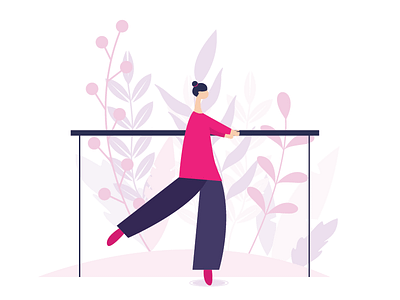 Ballet dancer ballet character dancer design illustration illustrator vector woman