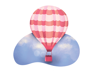 Hot Air Balloon hot air balloon illustration ipad pro procreate app sky