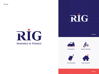 RIG branding branding finance icon icons identity illustration insurance logo vector