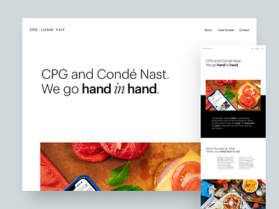 CPG & Condé Nast design typography website