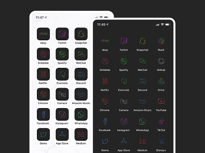 Mini iOS14 Hand-drawn Icons