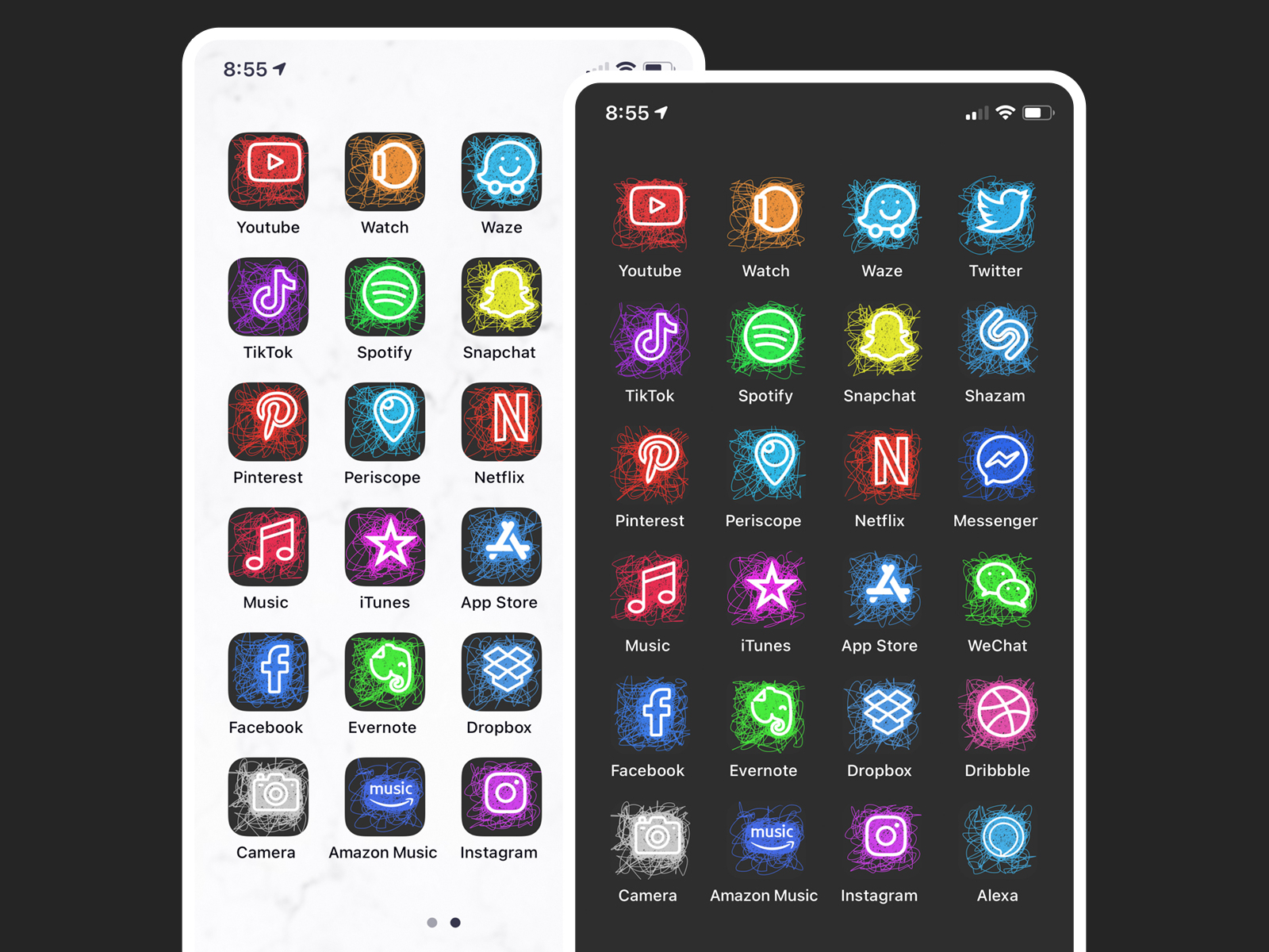 iOS 14 Doodle Icons by XScoder on Dribbble