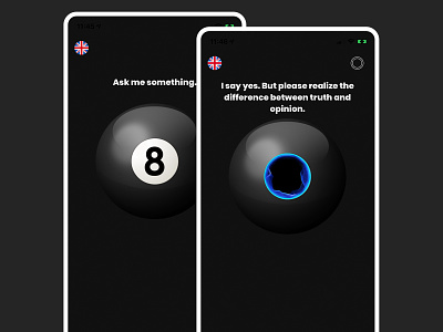 magic8ball android app art branding design envatomarket game game designer illustration ios mobile app ui uidesign