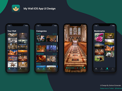 My Wall iOS app UI app design ios penman sketch ui ux