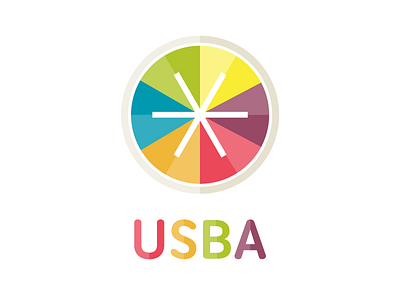 USBA Logo children colorful kids merry go round playful school school board