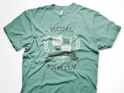 Kohl Family Crest T-Shirt crest family german laurel t shirt