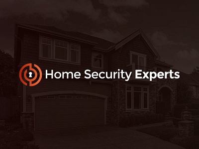 Home Security Experts Logo brand experts home house identity logo protection security