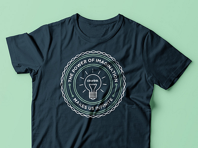 Clearlink T-Shirt Design clearlink imagination infinite light bulb screen print t shirt