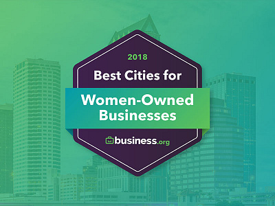 Best Cities for Women-Owned Businesses Badge badge business cities logo women