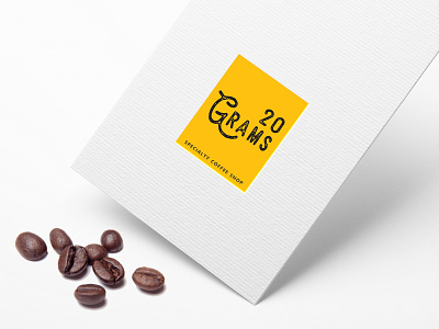 20 Grams logo design beans branding coffe coffeeshop design gram logo shop specialty specialty coffee vector