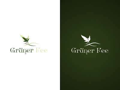 Grüner Fee logo design branding design illustration logo vector