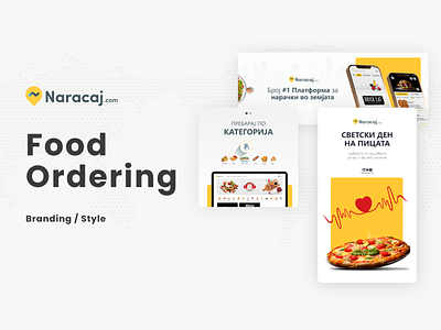 Food Ordering Branding / Style app brand branding branding design design graphic design mobile app social media design socialmedia ui ui ux design