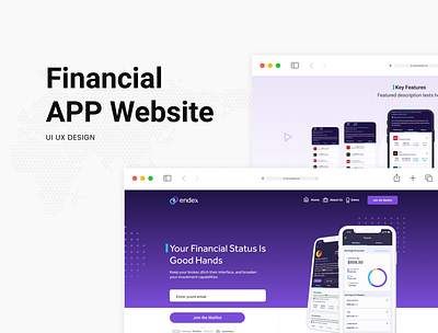 Financial App Website app design graphic design ui ui ux design ux