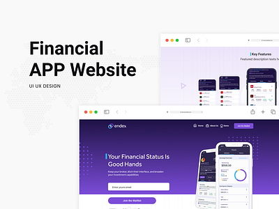 Financial App Website