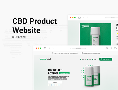CBD Product Website branding design graphic design ui ui ux design ux