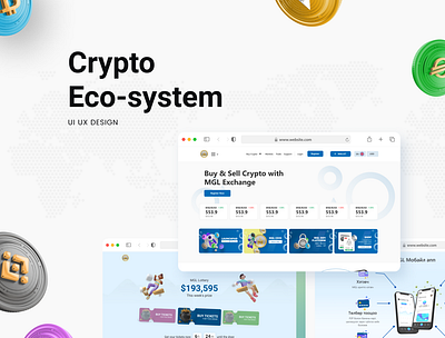 Crypto Eco-system app blockchain branding crypto crypto eco system design graphic design illustration ui ui ux design ux