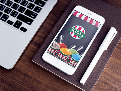 „Rita's Ice“ Mobile App UI/UX Design app branding design graphic design mobile app ui ui ux design ux