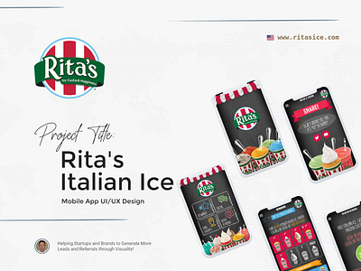 „Rita's Ice“ Mobile App UI/UX Design