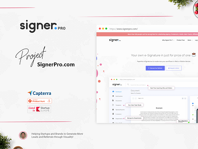 Signer Pro Saas app brand branding branding design design esignature signature ui ui ux design ux web web app web app design web design webdesign website